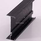 Polvo negro del OEM que cubre perfil estándar del aluminio de la ventana de RoHS