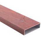 perfil de madera del grano del haz del tubo del aluminio 6063
