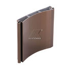Puerta de aluminio simple y durable del color de Brown del rodillo del obturador de la aleación de la protuberancia del perfil en carport y grandes almacenes