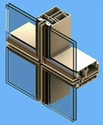 Aislamiento térmico de aluminio incombustible de la fachada del perfil de la pared de cortina