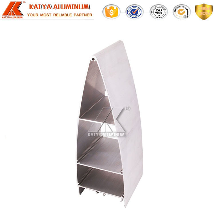 La forma 600m m del triángulo 6082 perfiles de la aleación de aluminio/sacó la lumbrera/las persianas de aluminio