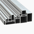 El tubo de aluminio anodizado perfila el tubo de plata 100 x 100 del hueco del cuadrado