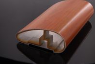 La barandilla de aluminio al aire libre perfila el alto voltaje de madera de la certificación 58 del grano ISO9000