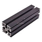 Serie de aluminio T5 del negro 6000 del perfil de la protuberancia de aluminio de la T-ranura anodizada