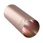 6063 perfiles de aluminio Matt Gold del tubo de la protuberancia de la ronda T5
