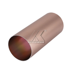 6063 perfiles de aluminio Matt Gold del tubo de la protuberancia de la ronda T5