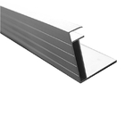 Los perfiles de aluminio grandes del marco del panel solar cubren el montaje superior