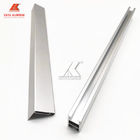 Perfil Matt Silver Color de la aleación de aluminio de la protuberancia 6063 del haz de H
