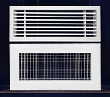 Solo perfil de aluminio de anodización de la parrilla de aire de la ventilación de la desviación para la cubierta del aire acondicionado