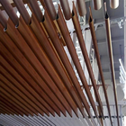 Estiramiento de madera formado gotita del grano de los perfiles del techo suspendido de la aleación de aluminio