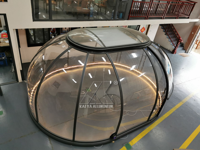 Tienda de aluminio grande de la feria profesional de la bóveda del perfil de la PC transparente clara al aire libre para acampar