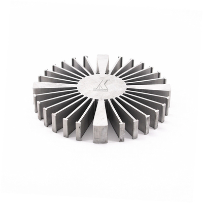 El disipador de calor de aluminio cilíndrico de la protuberancia de la forma redonda perfila la aleación 6063 T5